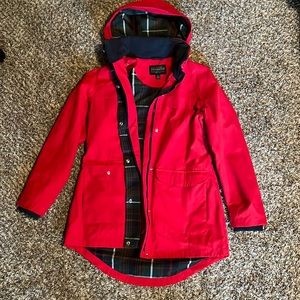 Red Pendleton medium coat